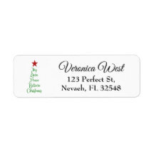 Joy Love Peace Acredite na árvore de Natal com ver