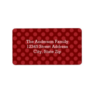 Etiqueta Joy Mod Dots - Rótulo de Endereço