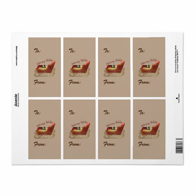 Etiqueta Joy Sleigh Presents (Folha completa)