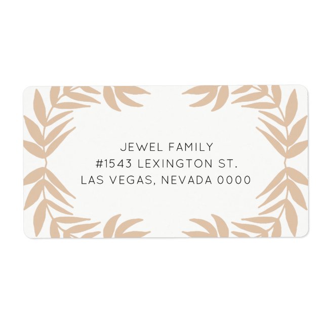 Etiqueta Joyful Leaves (Frente)