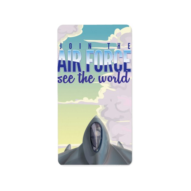 Etiqueta Junte-se ao Poster da Força Aérea. (Frente)