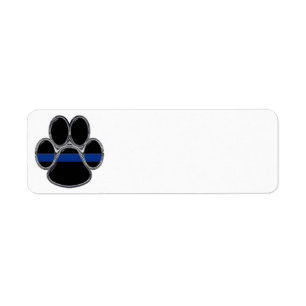 Etiqueta K-9 diluem Blue Line
