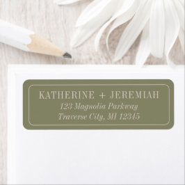 Etiqueta Katherine | Cores Curadas | Endereço de casamento