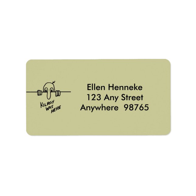 Etiqueta Kilroy Estava Aqui (Frente)