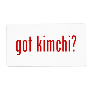 Etiqueta kimchi obtido?