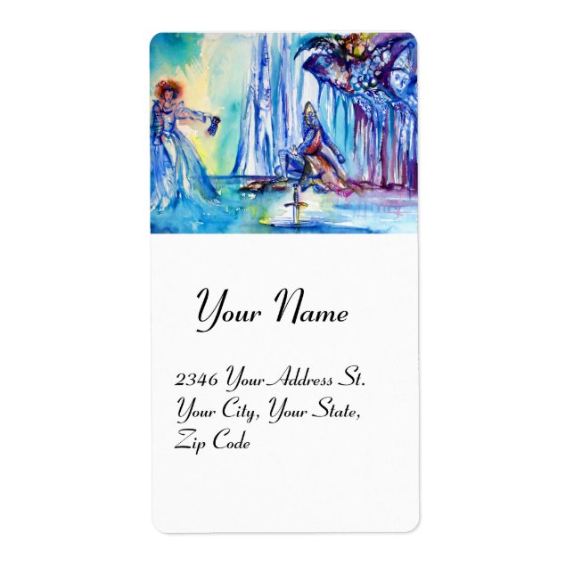 ETIQUETA KING ARTHUR, SENHORA DO LAGO E EXCALIBUR (Frente)