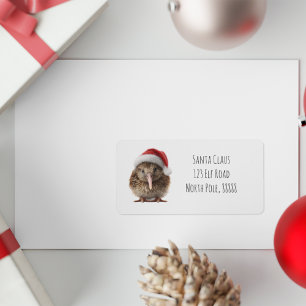 Etiqueta Kiwi de Natal bonito, personalizado