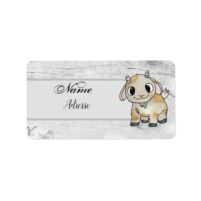 Etiqueta kleine Ziege (Frente)