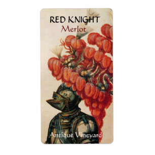 Etiqueta KNIGHT HELMET COM PENAS VERMELHAS Provando