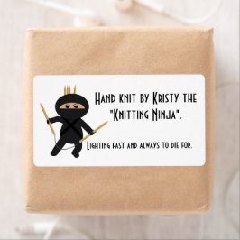 Etiqueta Knit Ninja com Agulhas circulares