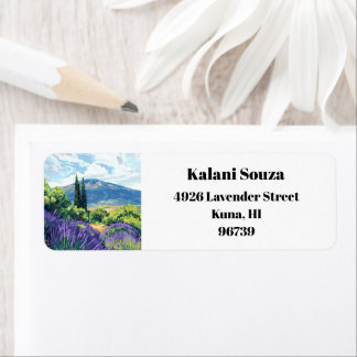 Etiqueta Kula Maui Haleakala Hawaii Endereço de Devolução