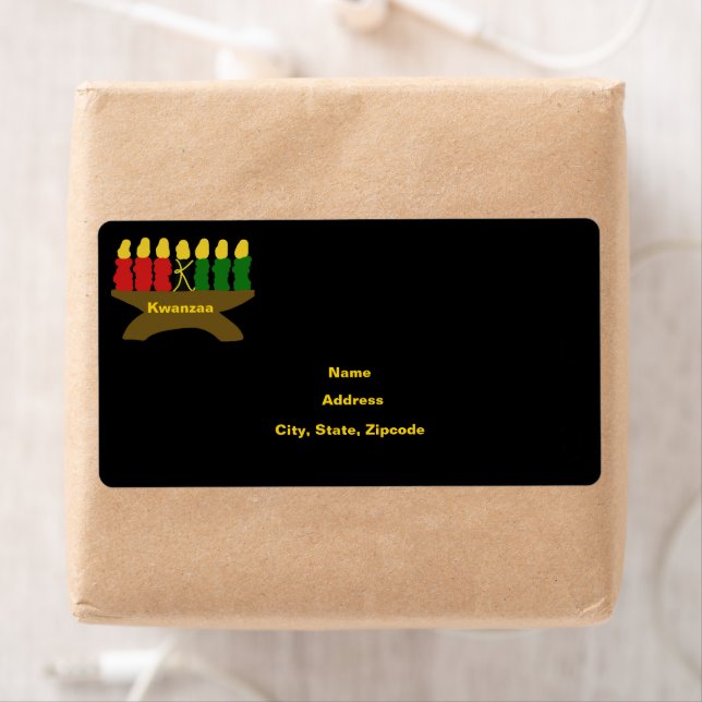 Etiqueta Kwanzaa Kinara Candles (Insitu)