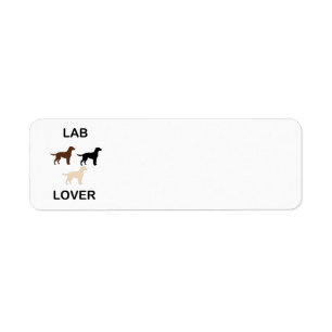 Etiqueta Lab Lover todas as cores silhuetas