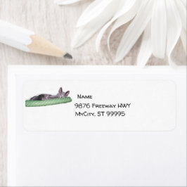 Etiqueta Label - Return - Russian Blue Kitten