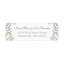 Etiqueta Laboratório de Endereços de Retorno de Vintage de