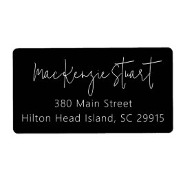 Etiqueta Laboratório de Entrega de Endereço de Script Elega