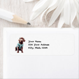 Etiqueta Laboratório Engraçado de Chocolate no Moradeiro de