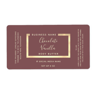 Etiqueta Laboratório minimalista de estrutura de ouro de ti