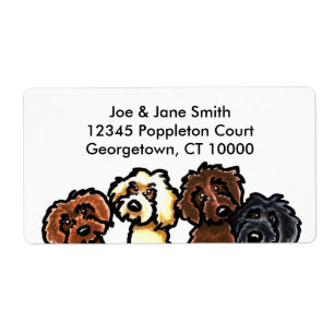 Etiqueta Labradoodle Rainbow