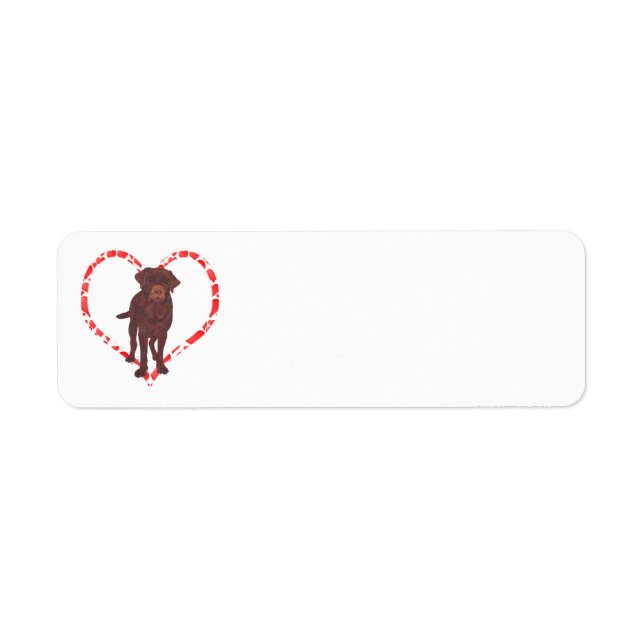 ETIQUETA LABRADOR RETRIEVER HEART (Frente)