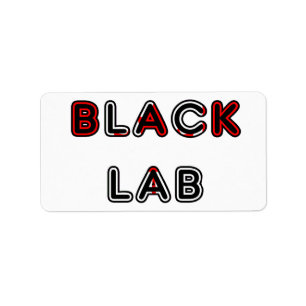 Etiqueta Labrador Retriever Lab Preto Bandeira No Nome