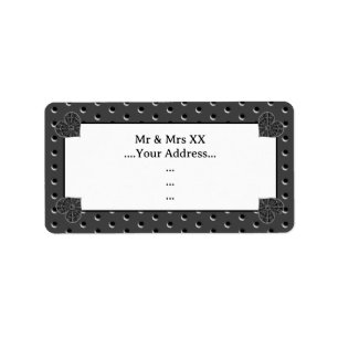 Etiqueta Lace Black Cerâmico