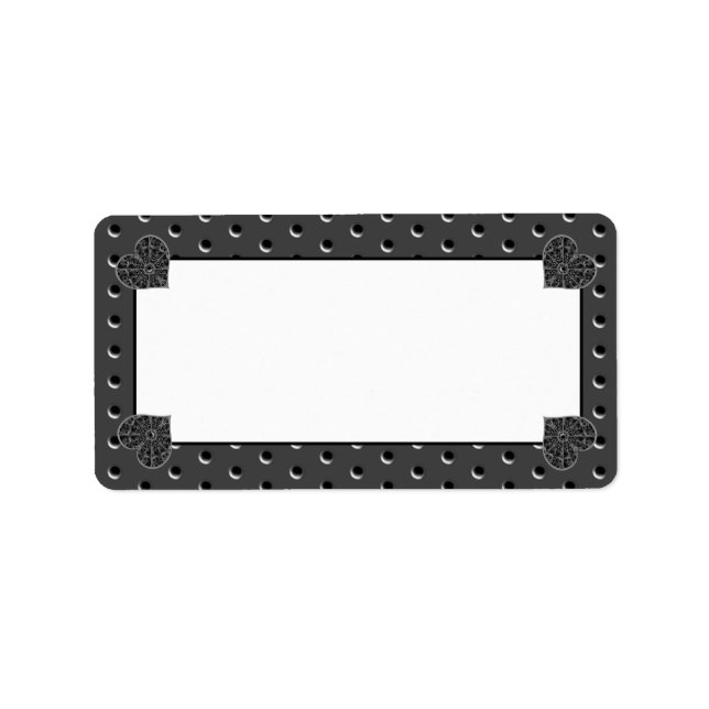 Etiqueta Lace Black Cerâmico (Frente)