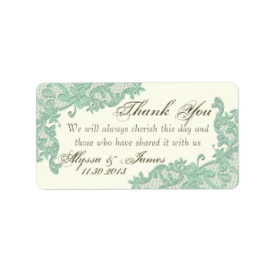 Etiqueta Lace Design Obrigado