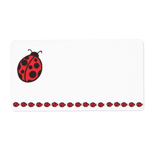 Etiqueta Ladybug (Frente)