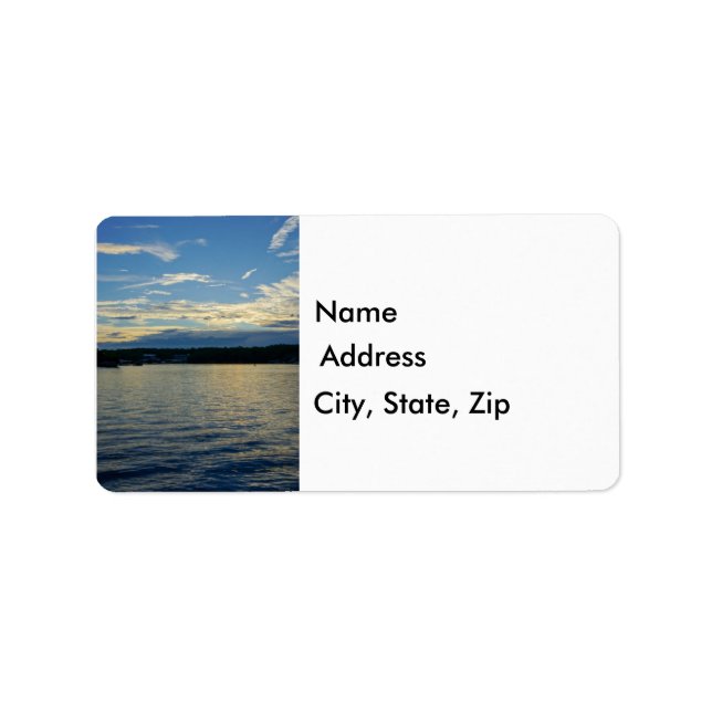 Etiqueta Lago Azul De Ozarks (Frente)