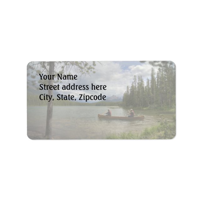 Etiqueta Lago Canoeing (Frente)