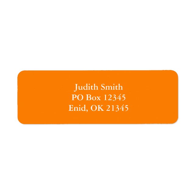 Etiqueta Laranja (Frente)