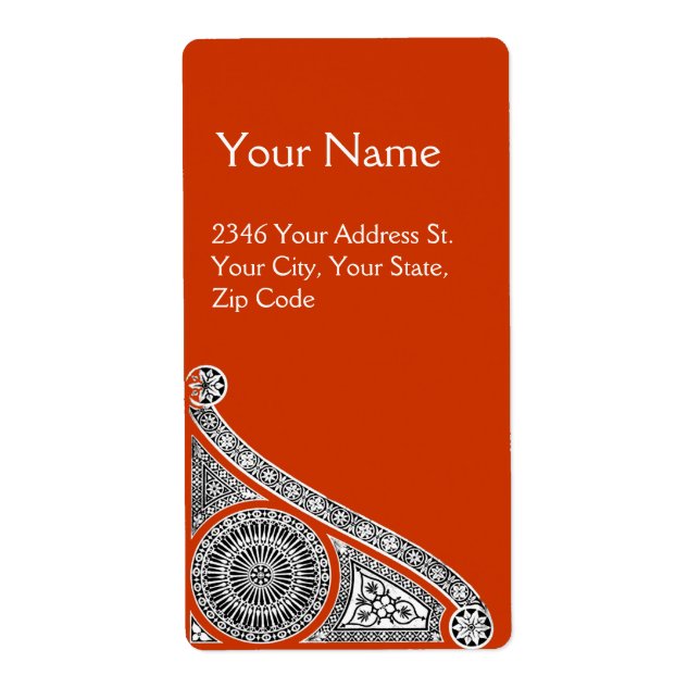 Etiqueta laranja amarelo RENAISSANCE (Frente)