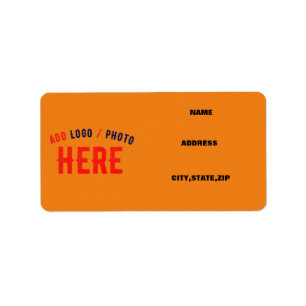 Etiqueta LARANJA ESCURA PERSONALIZADA MODERNA DE na moda VE