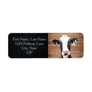 Etiqueta Laticínios Vaca Holstein Fazenda Cuada Endereço de