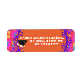 Etiqueta Latino Papel Picado espanhol | Classe de ano