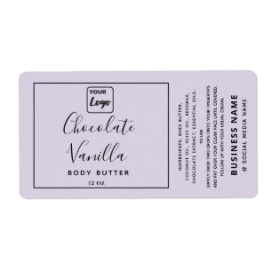 Etiqueta Lavanda de tipografia profissional