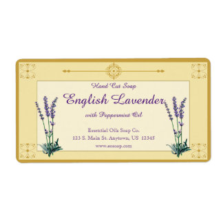 Etiqueta Lavanda Vintage