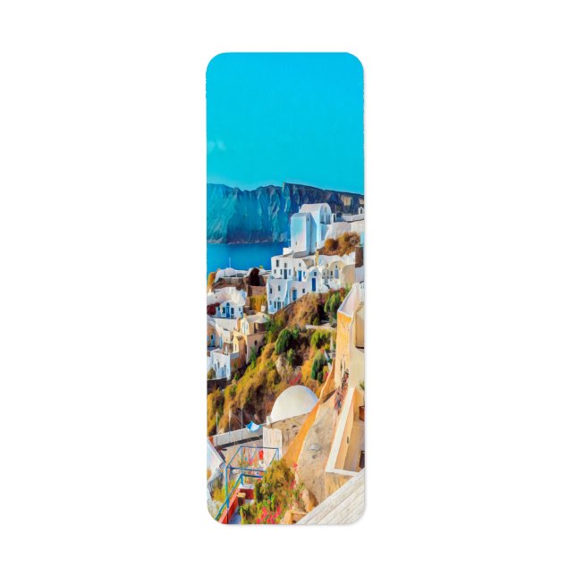 Etiqueta ldp SANTORINI - panorama - (Frente)