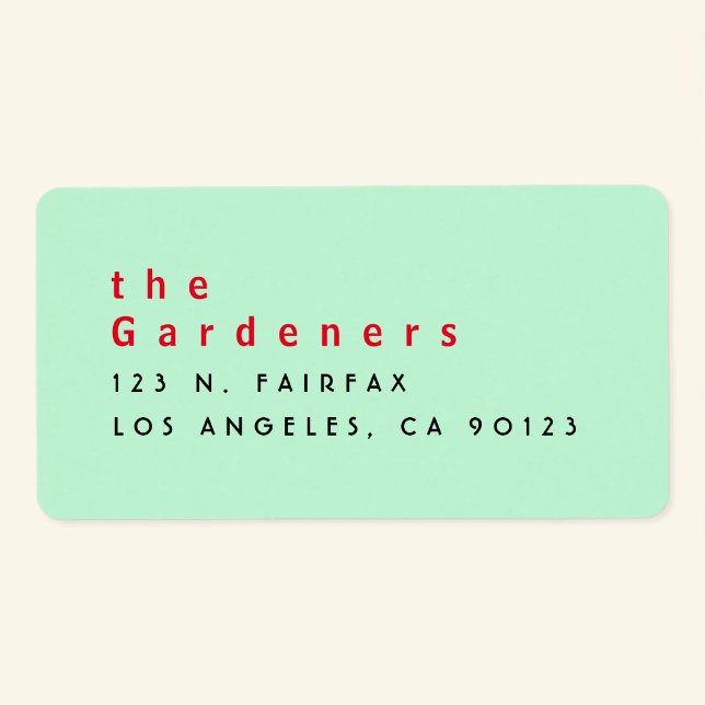 Etiqueta Legal Mínimo Vermelho Verde Preto (Criador carregado)