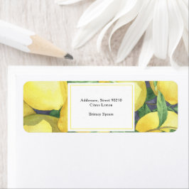 Etiqueta Lemon Citrus - chá de noiva