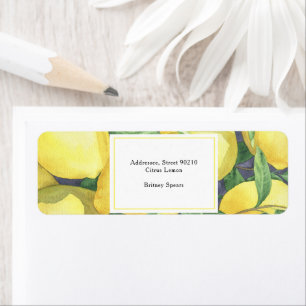 Etiqueta Lemon Citrus - chá de noiva