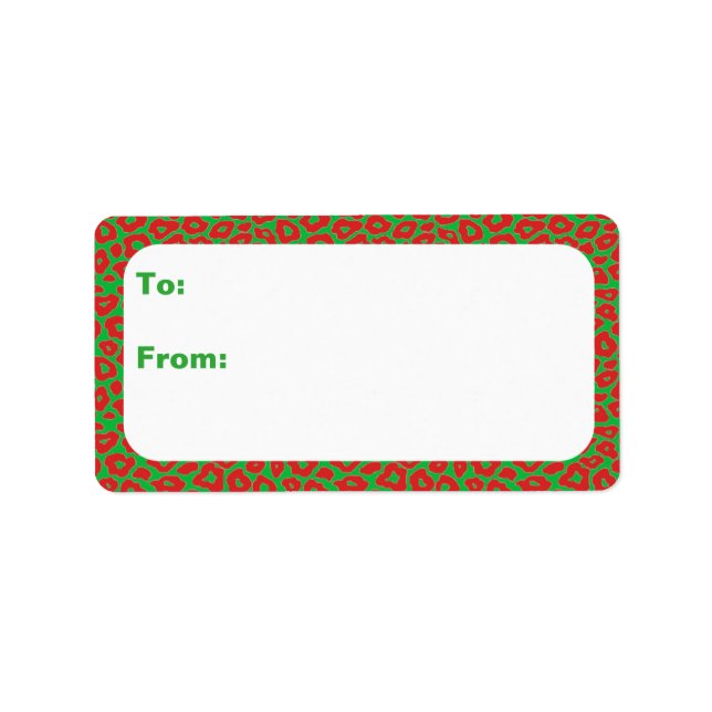 Etiqueta Leopardo Natal (Frente)