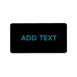 Etiqueta Letra com destaque editável com sombra suspensa