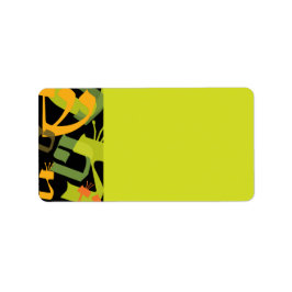 Etiqueta LETRAS HEBREW ÁRVORE Impressão Rótulo próprio