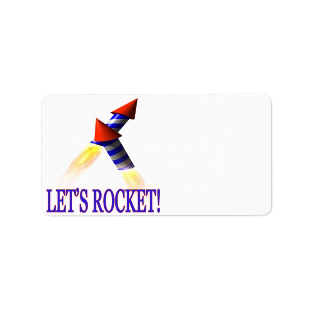 Etiqueta Lets Rocket (Frente)