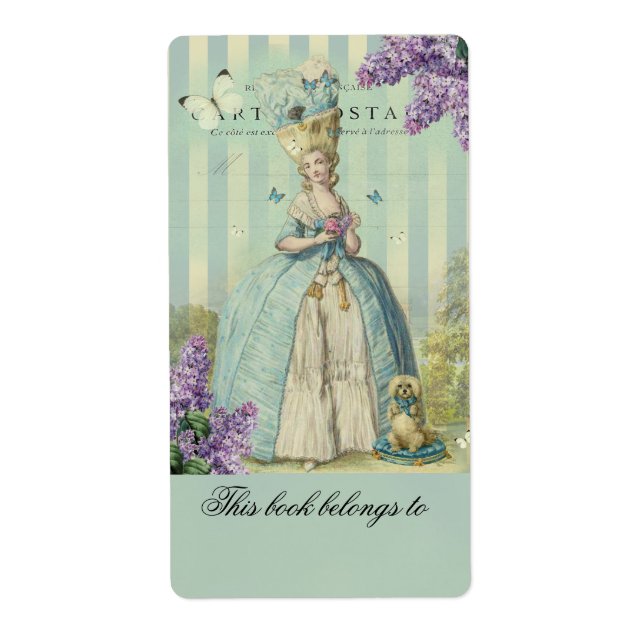 Etiqueta Lilas au printempéries, livraria (Frente)