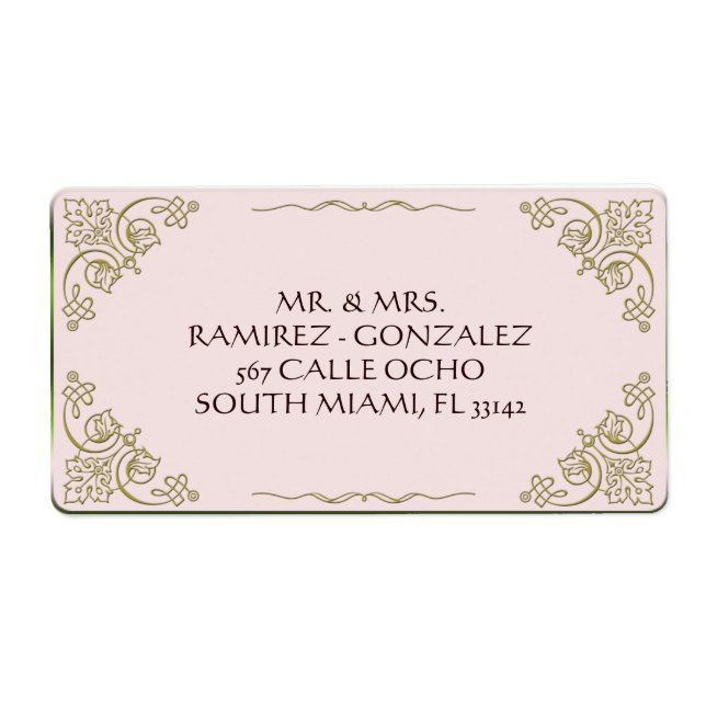 Etiqueta Lily Of the Valley - Address Label Vazio (Frente)