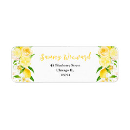 Etiqueta Limões e Chá de fraldas foliar