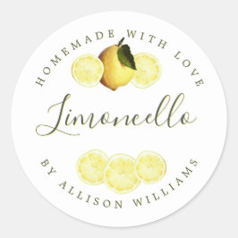 Etiqueta Limoncello Homemade Personalizada